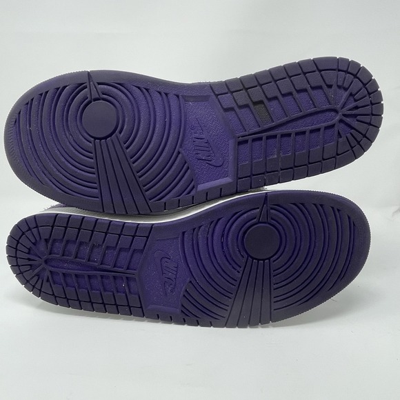 Nike Air Jordan 1 Mens Mid‎ SE Purple White Black 852542-105 Size 11.5 Sneaker - Picture 6 of 10